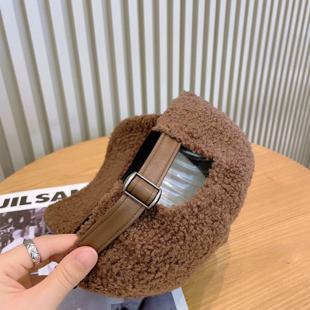 Balenciaga Teddy Leather Baseball Cap in Brown - Picture 7 of 7